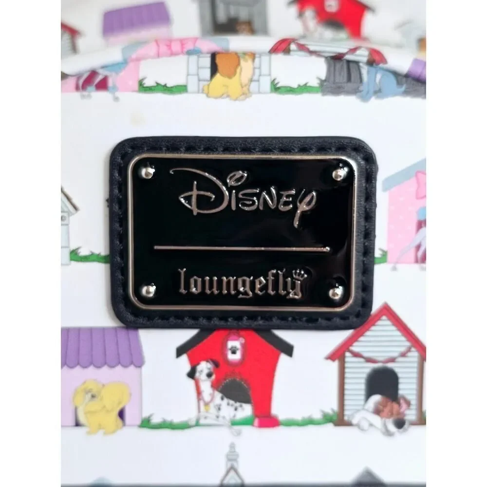Loungefly Disney Dogs Doghouse Allover Print Mini Backpack Dodger Lady Tramp EUC
